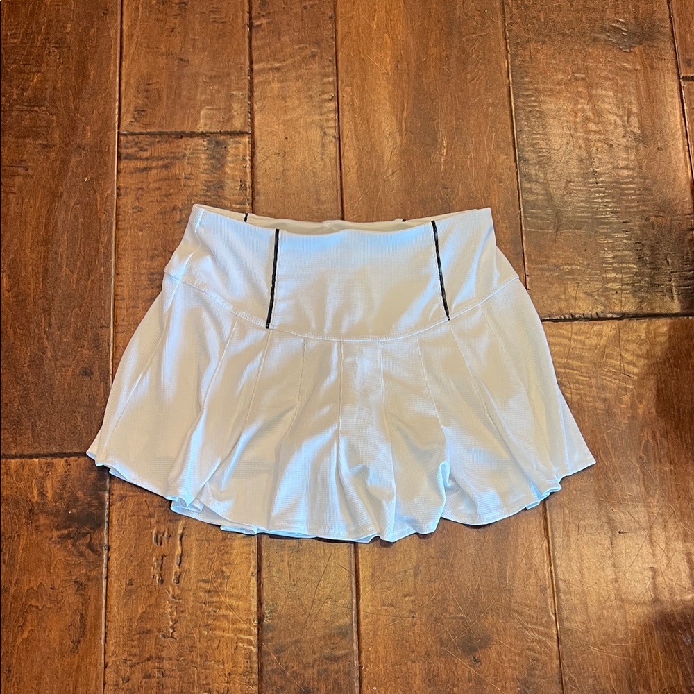 Lucky in Love White Skirt with Black Accents